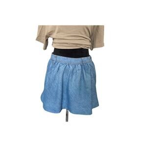 Mini‎ Skirt Chambray Blue Abercrombie & Fitch Women's 2